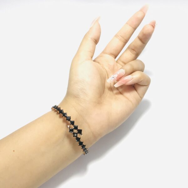 Black Color Original Diamond Cut Bracelet For Girls - Image 2