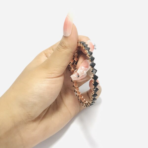 Black Color Original Diamond Cut Bracelet For Girls - Image 3